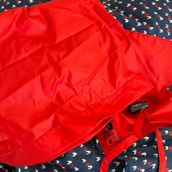 LL Bean Woman's Red Downtek Downfilled Puffy Winter Packable Jacket Sz MXL - Picture 12 of 13